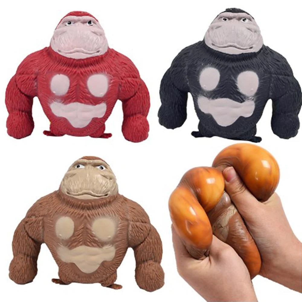 Squeeze Gorilla Toy Antistress Orangutan Fidget Toy Squishys Elastic Monkey Funny