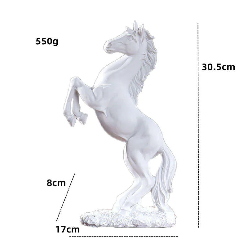 Nordic Horse Resin Statue Sculptures Figure Abstract Ornaments For Figurines Interior