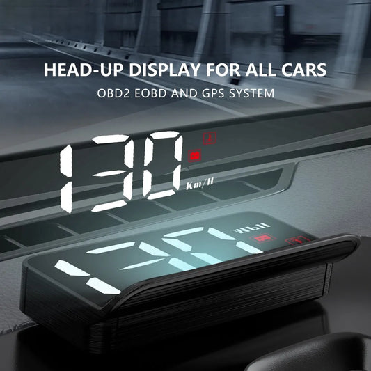 جهاز عرض عداد السرعة بشاشة عرض علوية للسيارة Obd2 HUD على لوحة الكمبيوتر جهاز عرض الزجاج الأمامي ملحقات السيارات الإلكترونية الرقمية M3