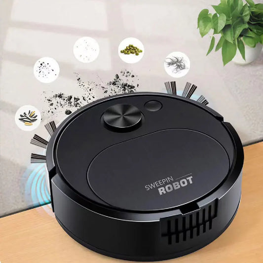 Sweeping Robot Vacuum Cleaner Mopping 3 In 1 Smart Wireless 1500Pa Dragging Cleaning