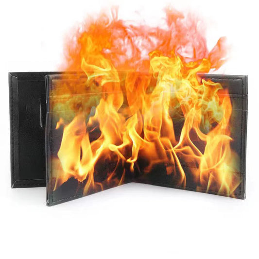 Magic Fire Wallet Flame Fire Wallets Magician Props Bar Illusion Stage Show Profession