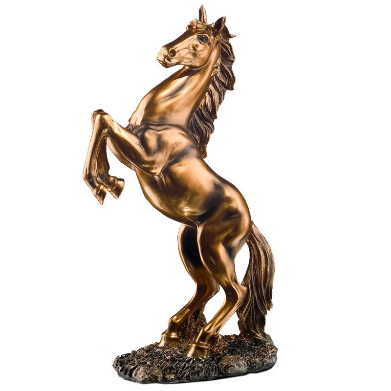 Nordic Horse Resin Statue Sculptures Figure Abstract Ornaments For Figurines Interior